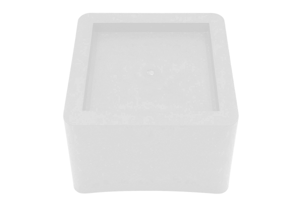 DuraCasa 5 Inch Bed Risers - Fits Huge 5.5 Inch Bed or Furniture Post, Creates an Additional 5 Inches of Height or Storage! Heavy-Duty Table, Chair, Desk or Sofa Riser (4, 5 Inch White)