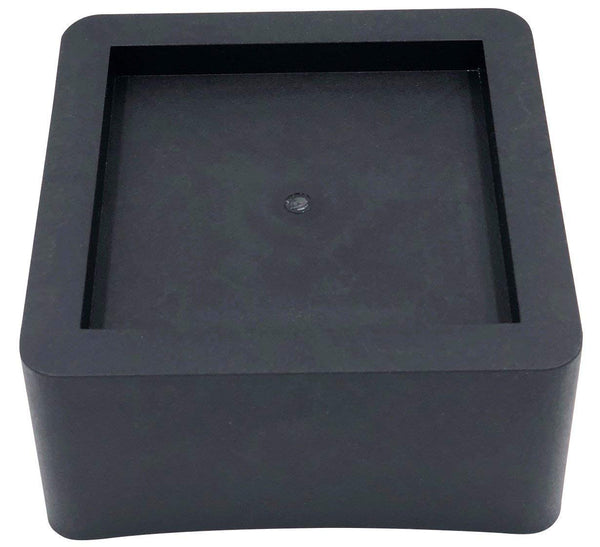 DuraCasa 3 Inch SET OF 2 Bed Risers - Fits Huge 5.5 Inch Bed or Furniture Post! Heavy-Duty Table, Chair, Desk or Sofa Riser (2, 3 Inch Black)