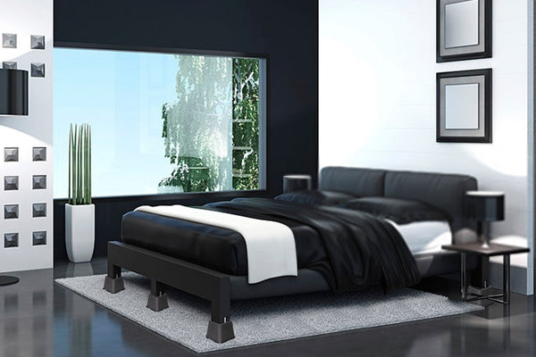 DuraCasa Bed Risers or Furniture Riser 6 Pack - Raises 3 Inches in Height (3 Inch, Set of 6)