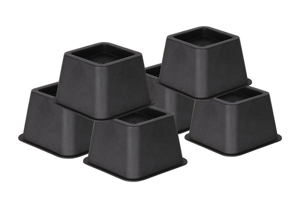 DuraCasa Bed Risers or Furniture Riser 6 Pack - Raises 3 Inches in Height (3 Inch, Set of 6)